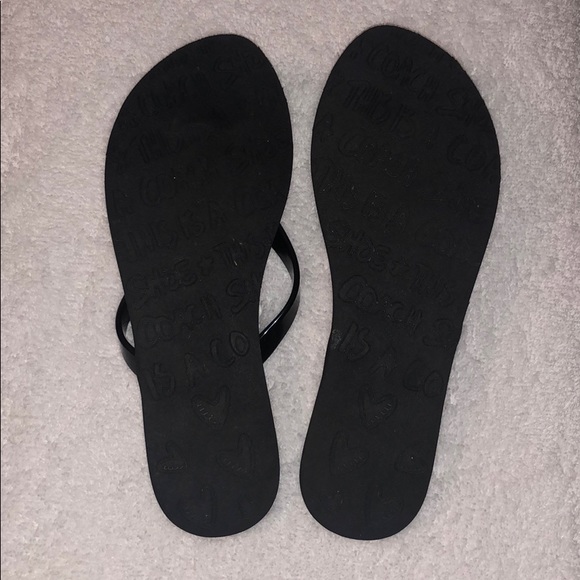 Floral Poppy Coach Flip Flops - Picture 2 of 2